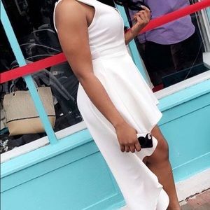 Off white romper with train